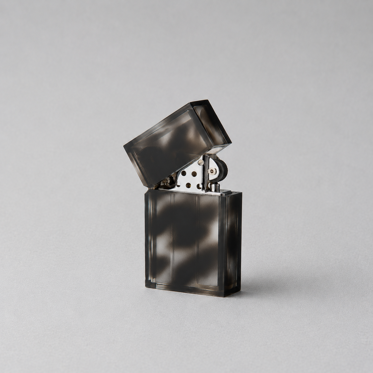 TSUBOTA PEARL - Hard Edge Marble Gray Petrol Lighter