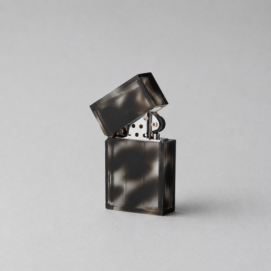 TSUBOTA PEARL - Hard Edge Marble Gray Petrol Lighter