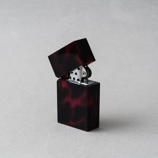 TSUBOTA PEARL - Hard Edge Marble Pink Maroon Petrol Lighter