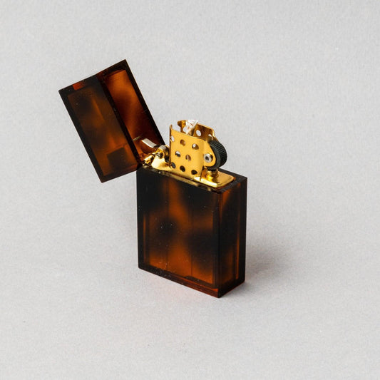 TSUBOTA PEARL - Hard Edge Marble Tortoise Petrol Lighter